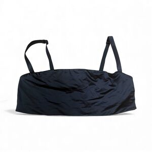 SKIMS black stretch satin bralette 2X